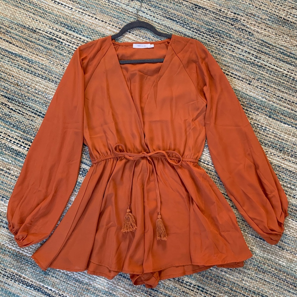 ROMPER: BURNT ORANGE | FOREVER 21